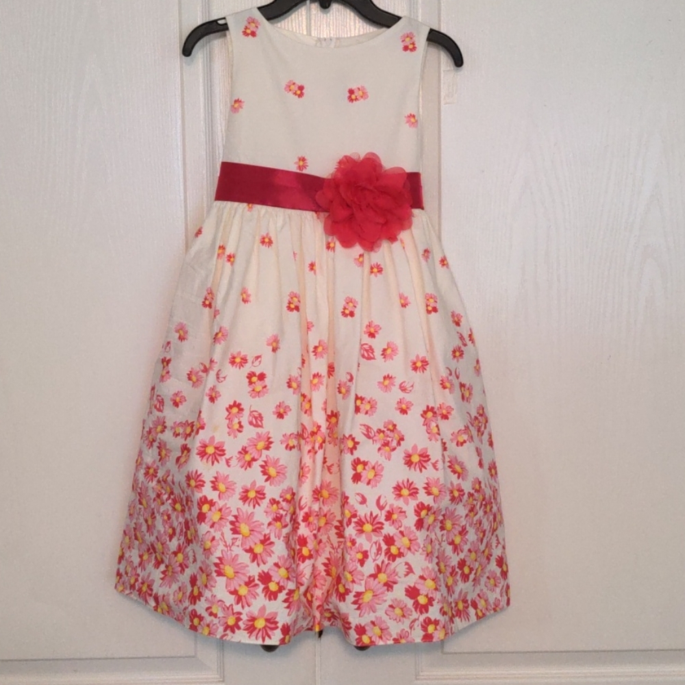 Girls floral dress size 7/8